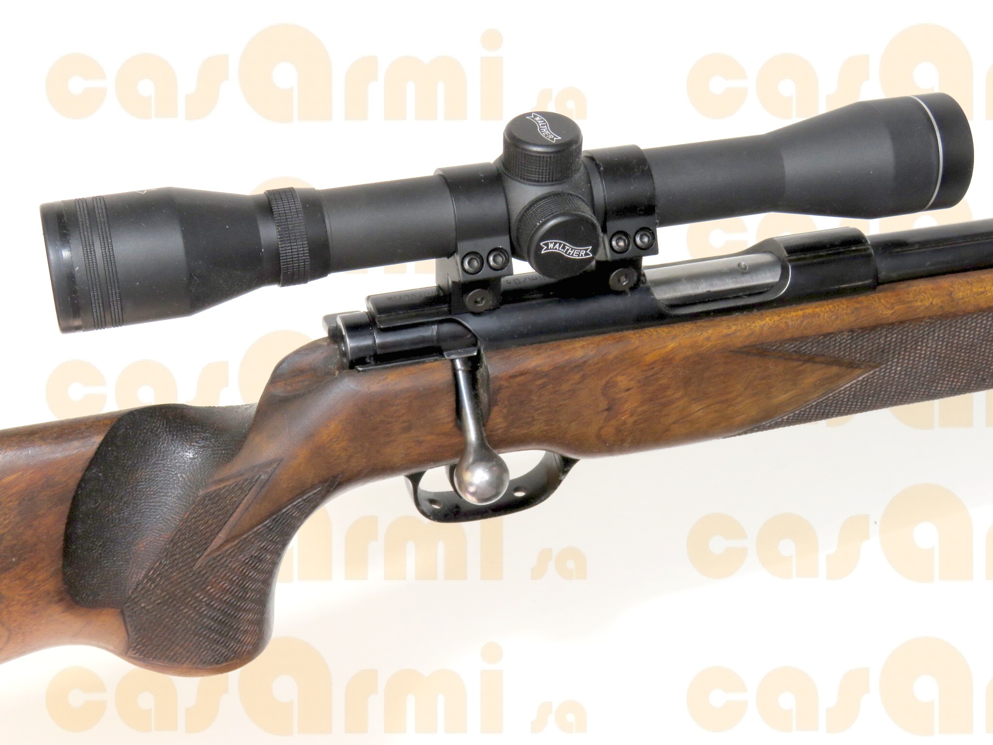 Walther monocolpo, con ottica Walther 4x32 .22 long rifle